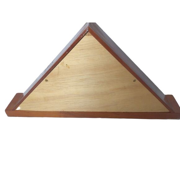 Vintage Veteran US Flag Display Memorial With Case Perserve In All Things Good - Picture 3 of 7